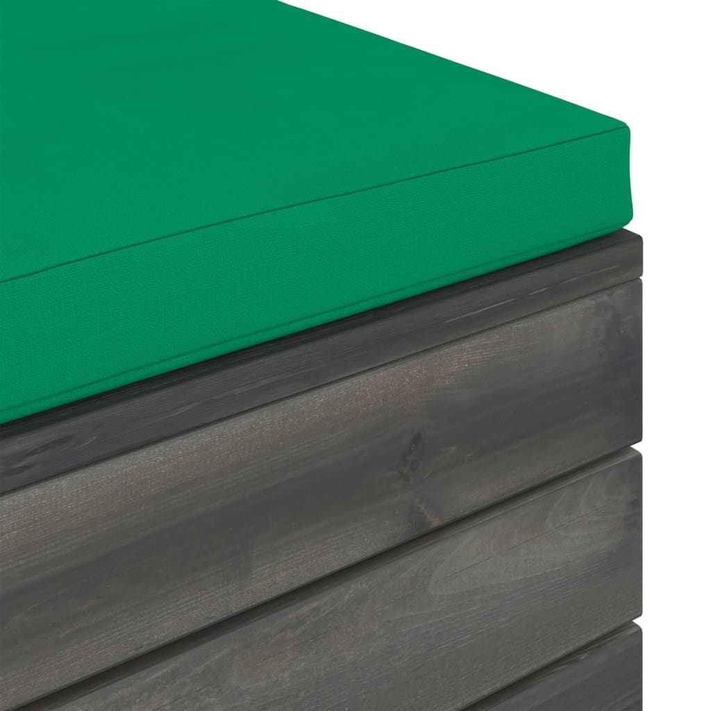 VidaXL 11-delige Loungeset met kussens pallet massief grenenhout