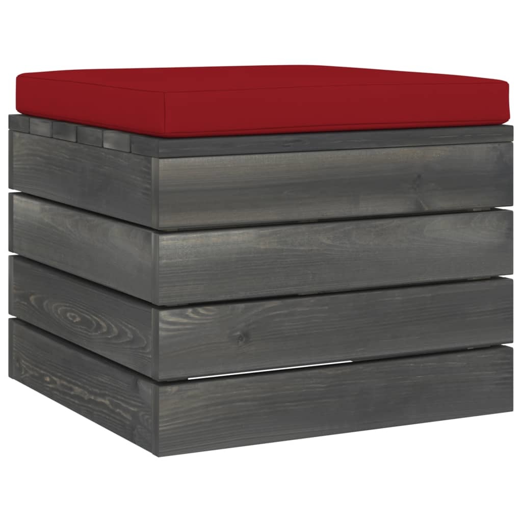 VidaXL 10-delige Loungeset met kussens pallet massief grenenhout