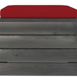VidaXL 10-delige Loungeset met kussens pallet massief grenenhout