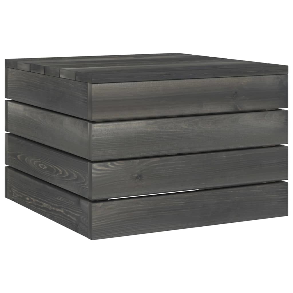 VidaXL 10-delige Loungeset met kussens pallet massief grenenhout