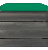 VidaXL 10-delige Loungeset met kussens pallet massief grenenhout