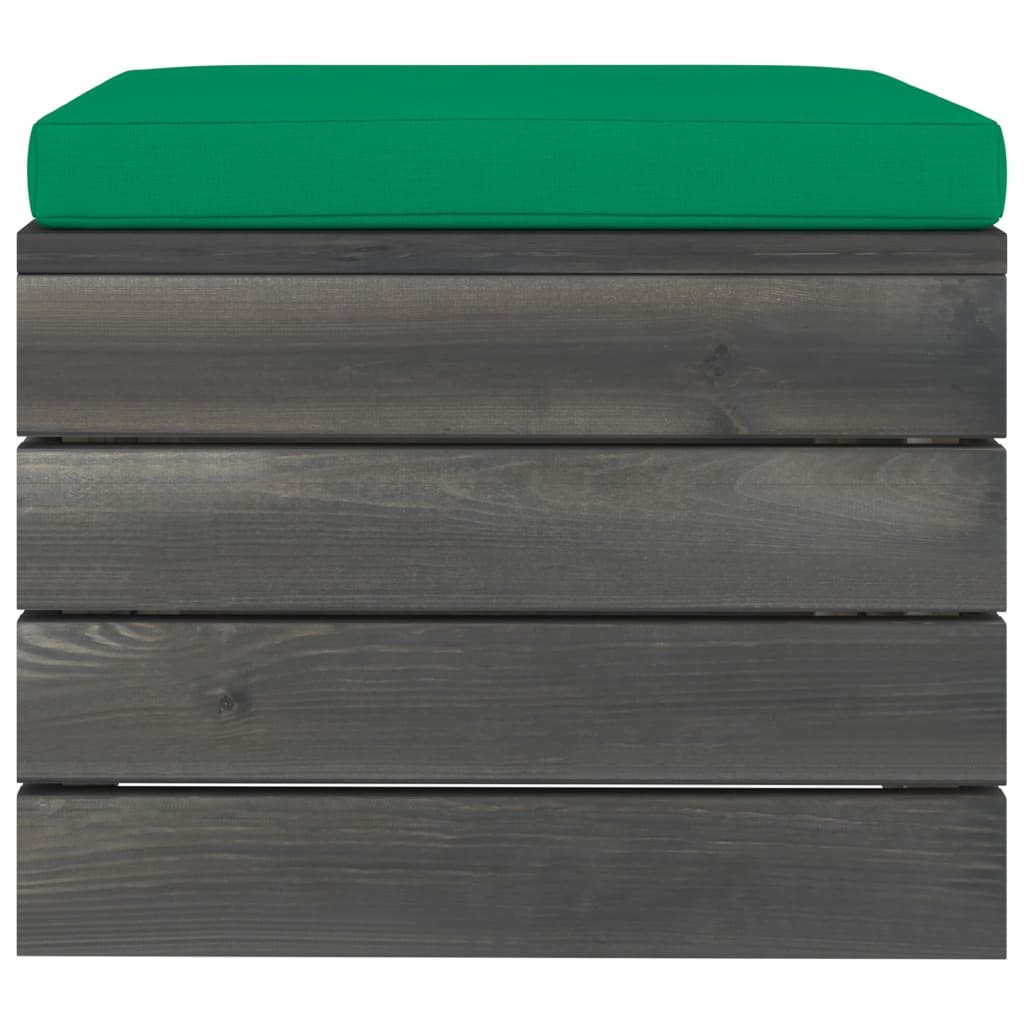 VidaXL 10-delige Loungeset met kussens pallet massief grenenhout