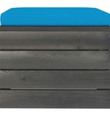 VidaXL 10-delige Loungeset met kussens pallet massief grenenhout