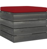 VidaXL 9-delige Loungeset met kussens pallet massief grenenhout