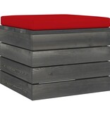 VidaXL 9-delige Loungeset met kussens pallet massief grenenhout