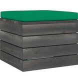 VidaXL 9-delige Loungeset met kussens pallet massief grenenhout