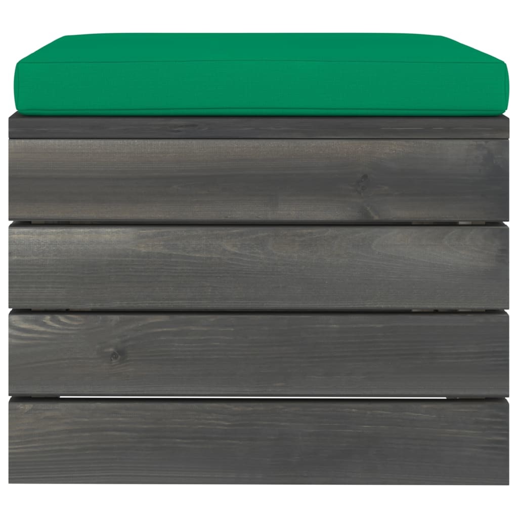 VidaXL 9-delige Loungeset met kussens pallet massief grenenhout