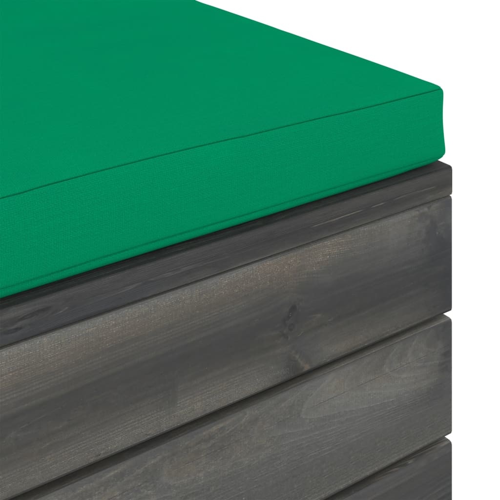 VidaXL 9-delige Loungeset met kussens pallet massief grenenhout