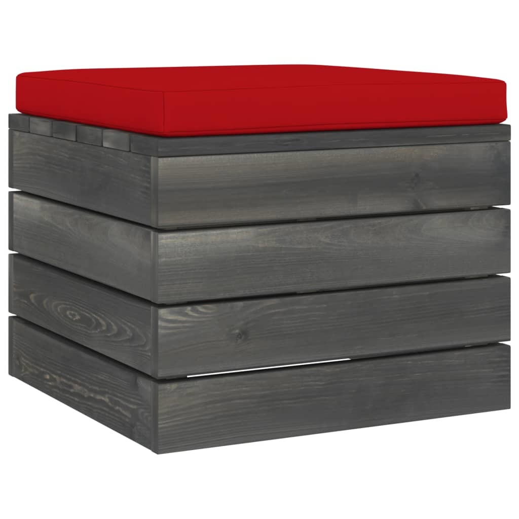 VidaXL 8-delige Loungeset met kussens pallet massief grenenhout