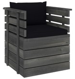 VidaXL 8-delige Loungeset met kussens pallet massief grenenhout