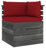 VidaXL 8-delige Loungeset met kussens pallet massief grenenhout