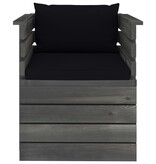 VidaXL 7-delige Loungeset met kussens pallet massief grenenhout