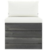 VidaXL 7-delige Loungeset met kussens pallet massief grenenhout