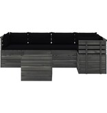 VidaXL 6-delige Loungeset met kussens pallet massief grenenhout