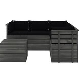 VidaXL 6-delige Loungeset met kussens pallet massief grenenhout