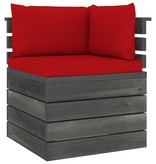 VidaXL 6-delige Loungeset met kussens pallet grenenhout