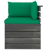 VidaXL 6-delige Loungeset met kussens pallet grenenhout