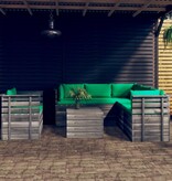 VidaXL 7-delige Loungeset met kussens pallet massief grenenhout