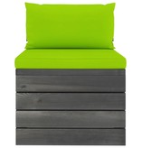 VidaXL 6-delige Loungeset met kussens pallet massief grenenhout
