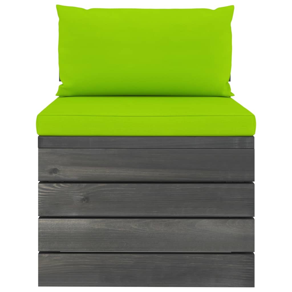 VidaXL 6-delige Loungeset met kussens pallet massief grenenhout