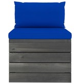 VidaXL 6-delige Loungeset met kussens pallet massief grenenhout