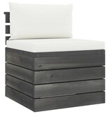 VidaXL 6-delige Loungeset met kussens pallet massief grenenhout