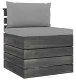 VidaXL 6-delige Loungeset met kussens pallet massief grenenhout