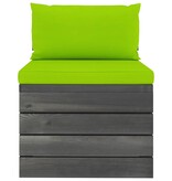 VidaXL 6-delige Loungeset met kussens pallet massief grenenhout