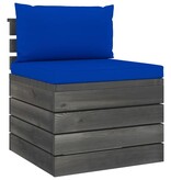VidaXL 6-delige Loungeset met kussens pallet massief grenenhout