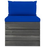 VidaXL 6-delige Loungeset met kussens pallet massief grenenhout