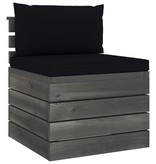 VidaXL 6-delige Loungeset met kussens pallet massief grenenhout