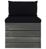 VidaXL 6-delige Loungeset met kussens pallet massief grenenhout