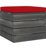 VidaXL 7-delige Loungeset met kussens pallet massief grenenhout