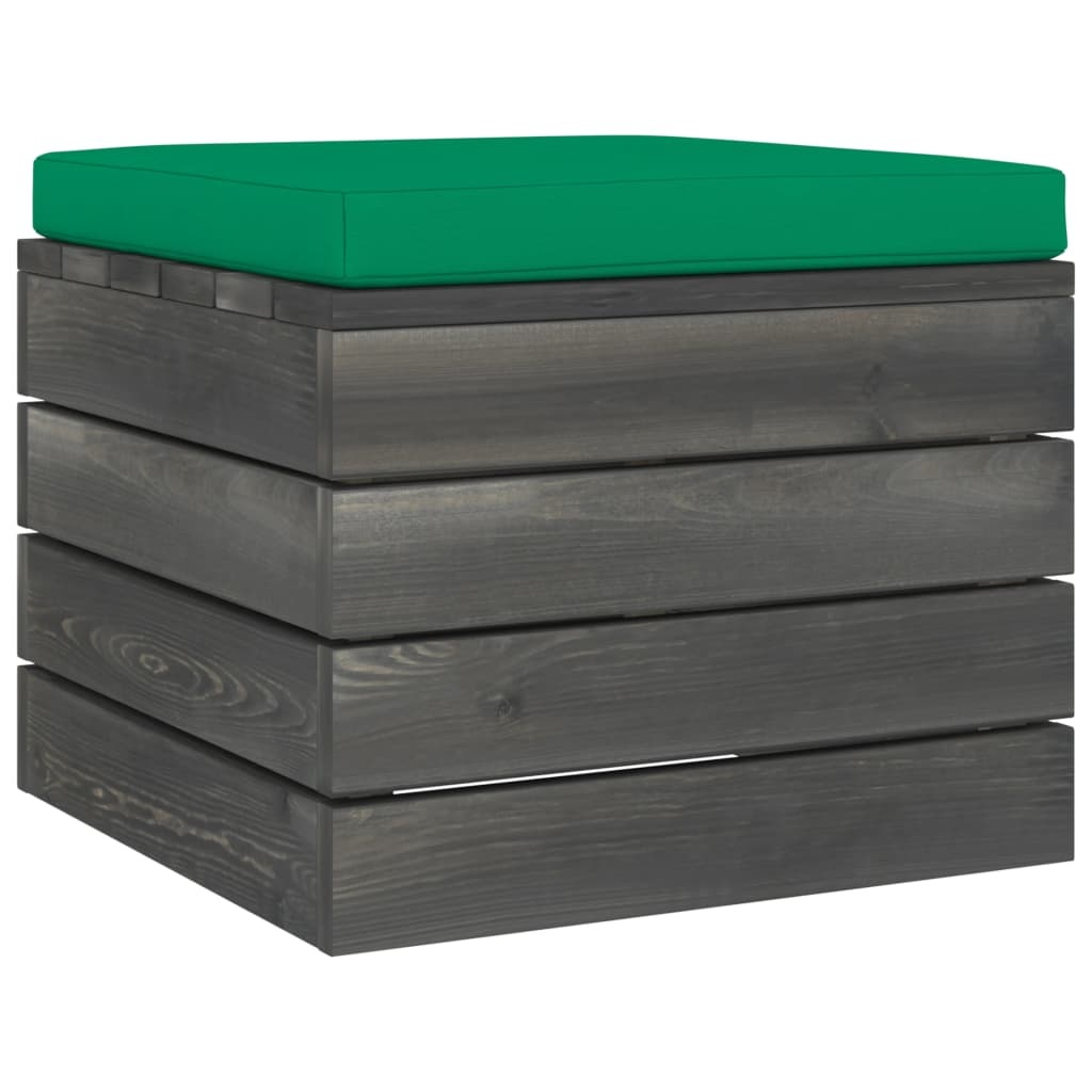VidaXL 7-delige Loungeset met kussens pallet massief grenenhout