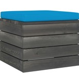 VidaXL 7-delige Loungeset met kussens pallet massief grenenhout