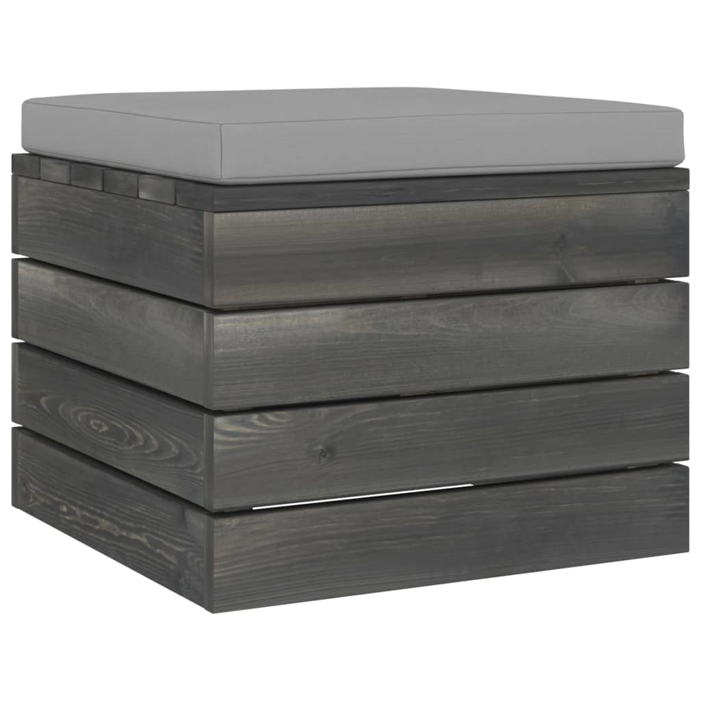 VidaXL 7-delige Loungeset met kussens pallet massief grenenhout