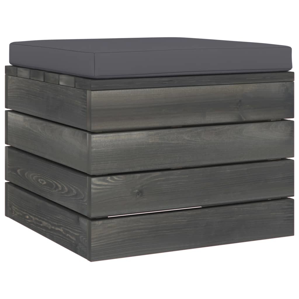 VidaXL 7-delige Loungeset met kussens pallet massief grenenhout