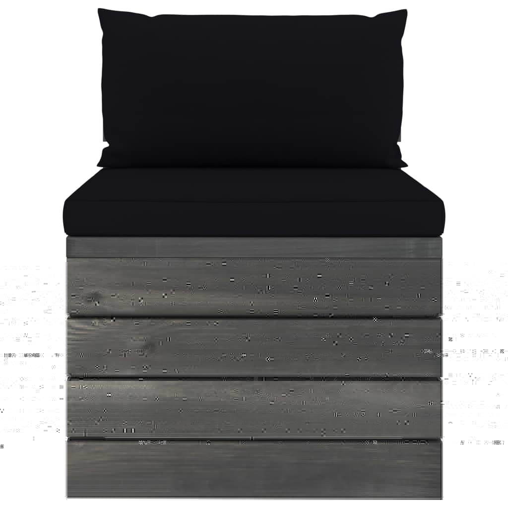 VidaXL 6-delige Loungeset met kussens pallet massief grenenhout