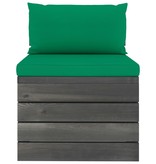 VidaXL 6-delige Loungeset met kussens pallet massief grenenhout