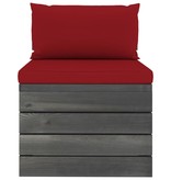 VidaXL 6-delige Loungeset met kussens pallet massief grenenhout