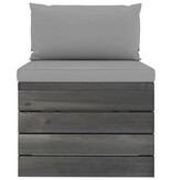 VidaXL 6-delige Loungeset met kussens pallet massief grenenhout