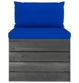 VidaXL 5-delige Loungeset met kussens pallet massief grenenhout