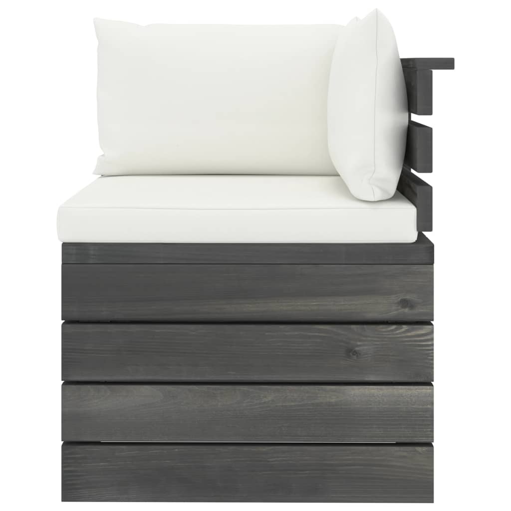 VidaXL 5-delige Loungeset met kussens pallet massief grenenhout