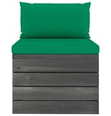 VidaXL 5-delige Loungeset met kussens pallet massief grenenhout
