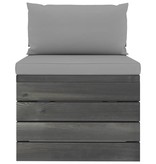 VidaXL 3-delige Loungeset met kussens pallet massief grenenhout