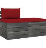 VidaXL 2-delige Loungeset met kussens pallet massief grenenhout