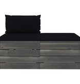 VidaXL 2-delige Loungeset met kussens pallet massief grenenhout