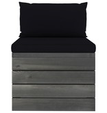 VidaXL 2-delige Loungeset met kussens pallet massief grenenhout