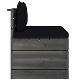 VidaXL 2-delige Loungeset met kussens pallet massief grenenhout