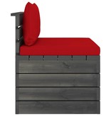 VidaXL 2-delige Loungeset met kussens pallet massief grenenhout
